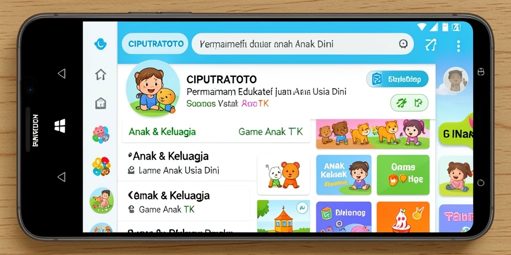 Tampilan antarmuka aplikasi CIPUTRATOTO yang menyenangkan dan interaktif.