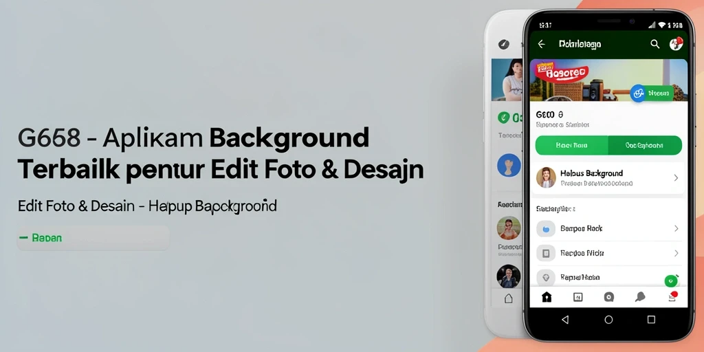 Tampilan antarmuka aplikasi G668 untuk fungsi Hapus Background yang sederhana.