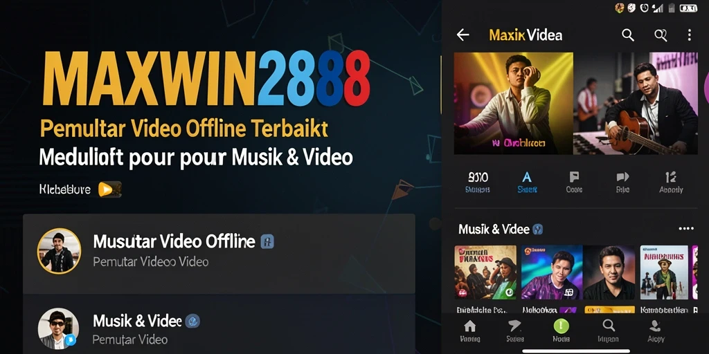 Tampilan antarmuka pengguna MAXWIN288 yang intuitif dan menarik untuk Pemutar Video Offline.