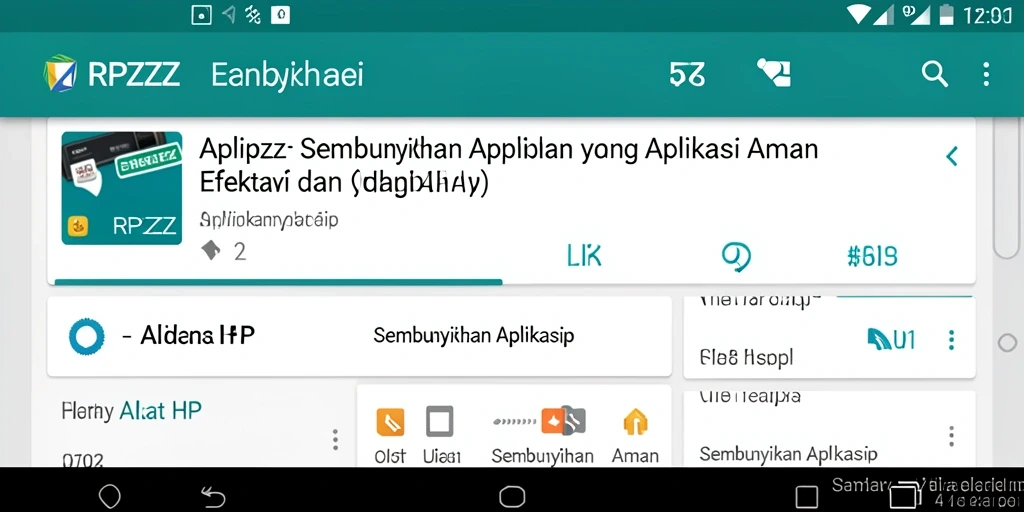 Antarmuka RPZZZ yang sederhana untuk menyembunyikan aplikasi.