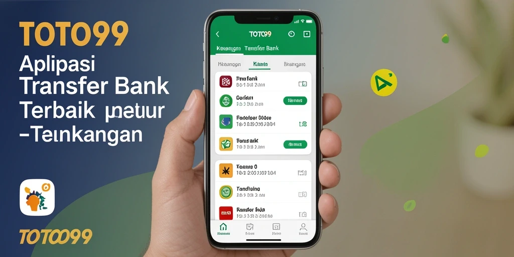 Antarmuka pengguna TOTO99 yang intuitif dan modern untuk Transfer Bank.