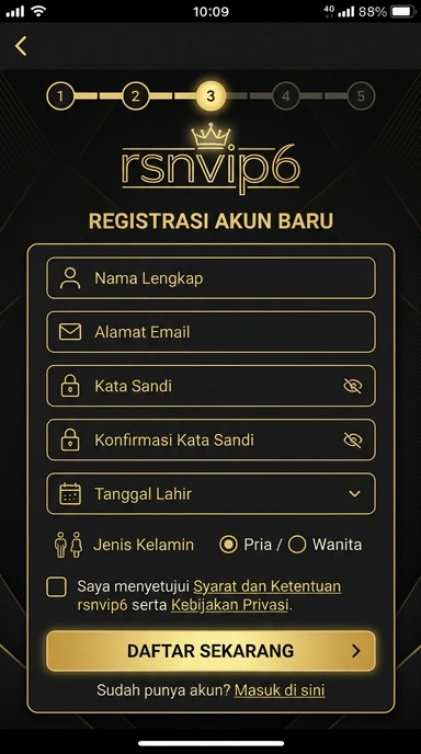 Panduan Buat Akun Baru rsnvip6 Untuk Android