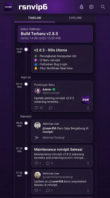 Riwayat Versi rsnvip6 untuk Pengguna Android